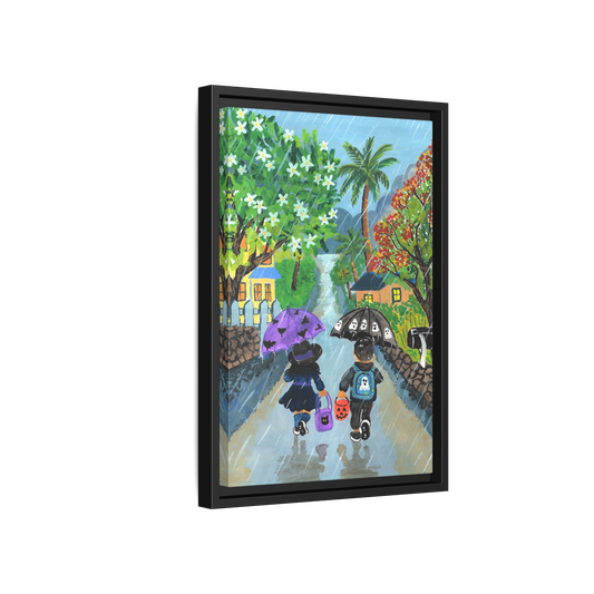 Paradise Park Memories - Framed Canvas Print