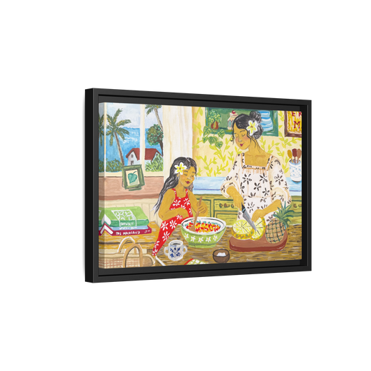 Aloha Sunday - Framed Canvas Print