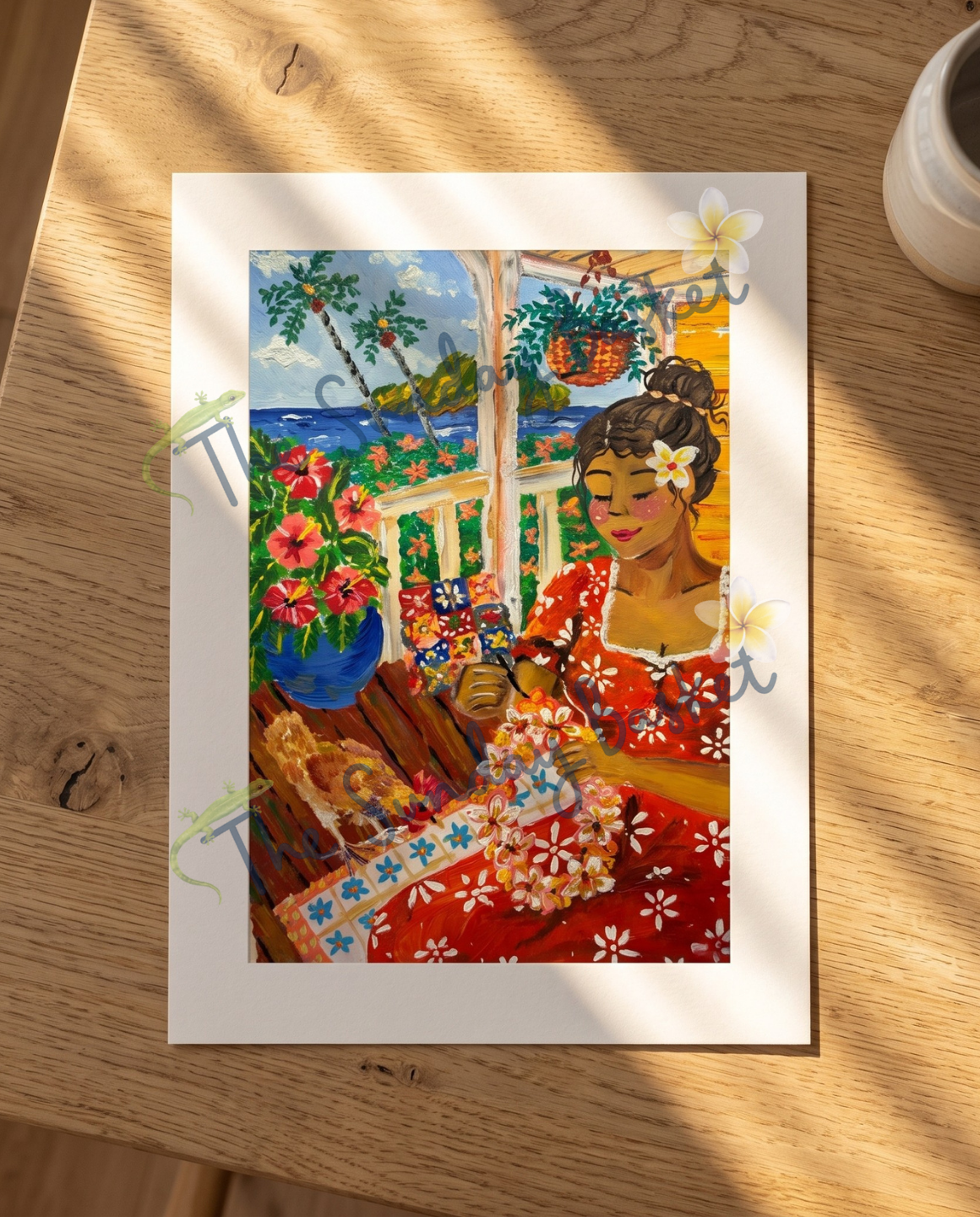 The Lei Maker Unframed Print