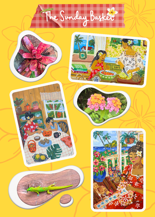 STICKER SHEET: Hawaiian Sun