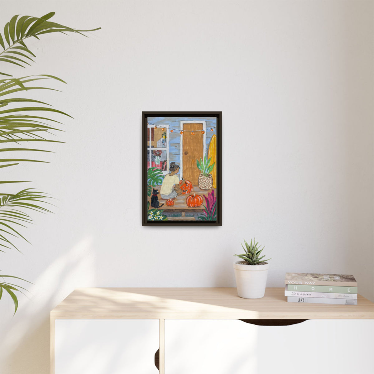 Pumpkin on the Lanai - Matte Canvas Print