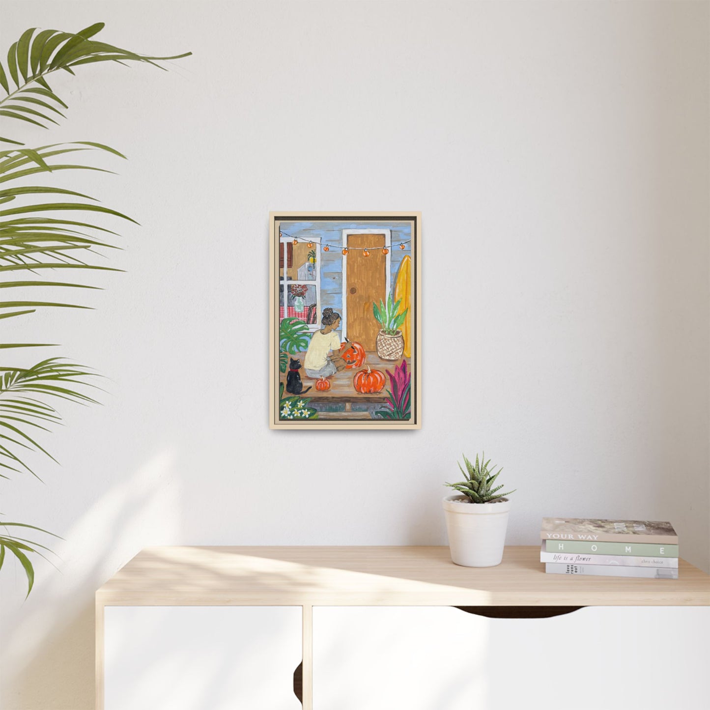 Pumpkin on the Lanai - Matte Canvas Print