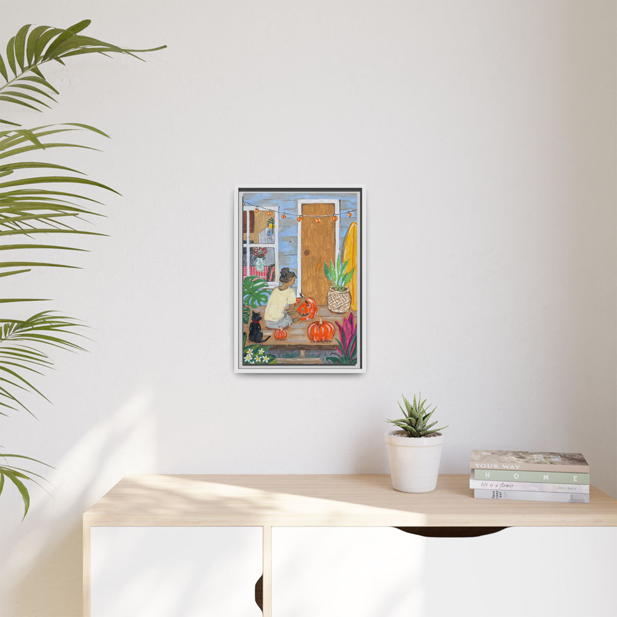 Pumpkin on the Lanai - Matte Canvas Print