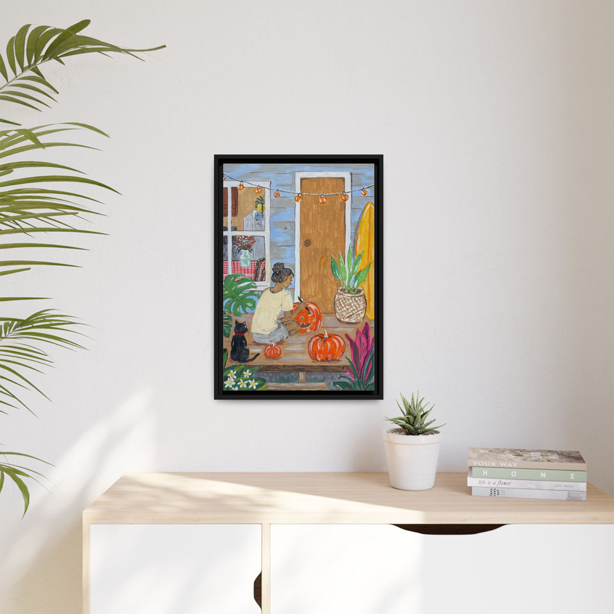 Pumpkin on the Lanai - Matte Canvas Print