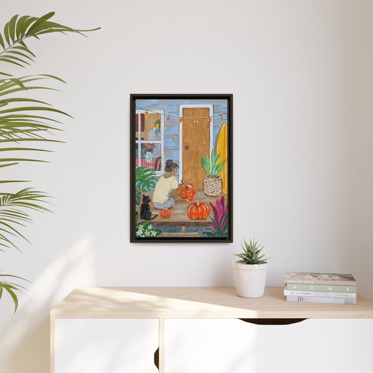 Pumpkin on the Lanai - Matte Canvas Print