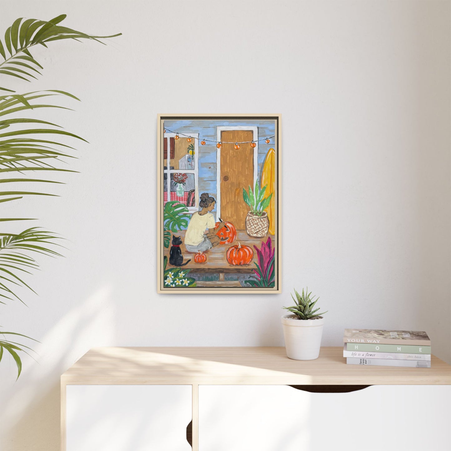 Pumpkin on the Lanai - Matte Canvas Print