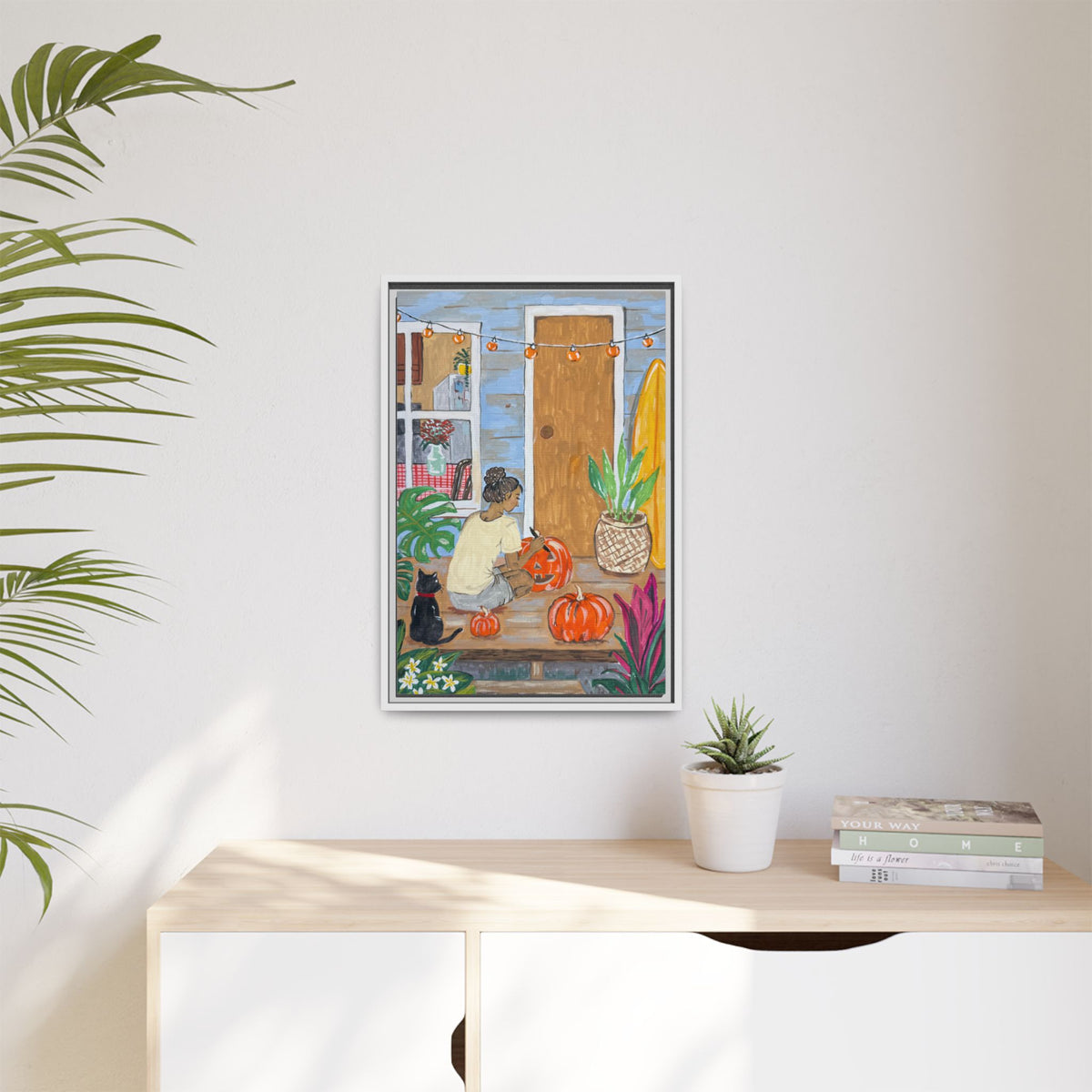 Pumpkin on the Lanai - Matte Canvas Print