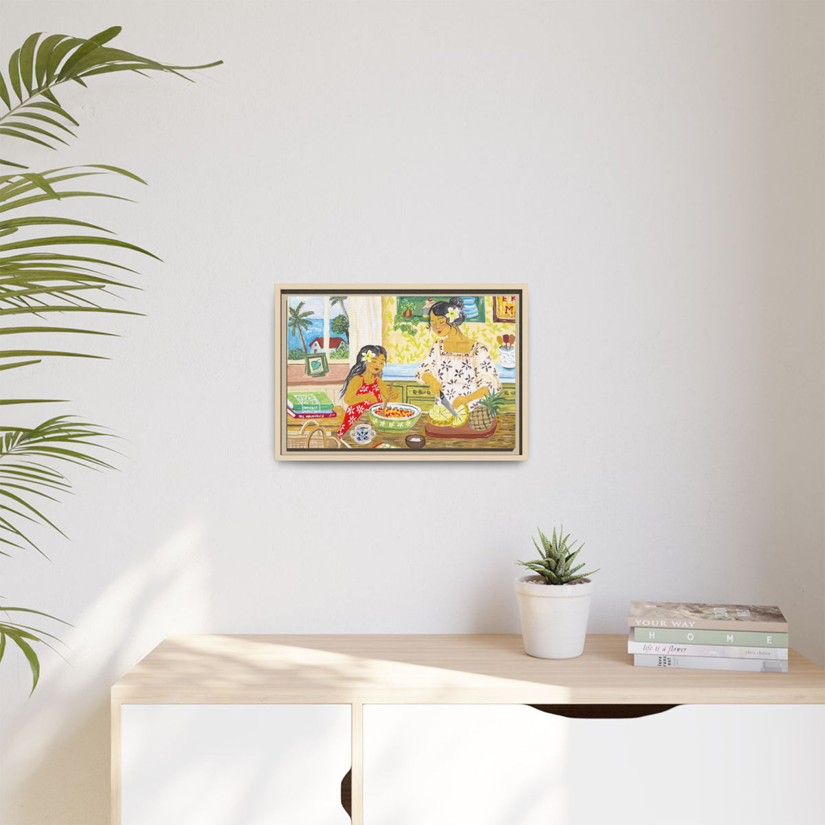 Aloha Sunday - Framed Canvas Print