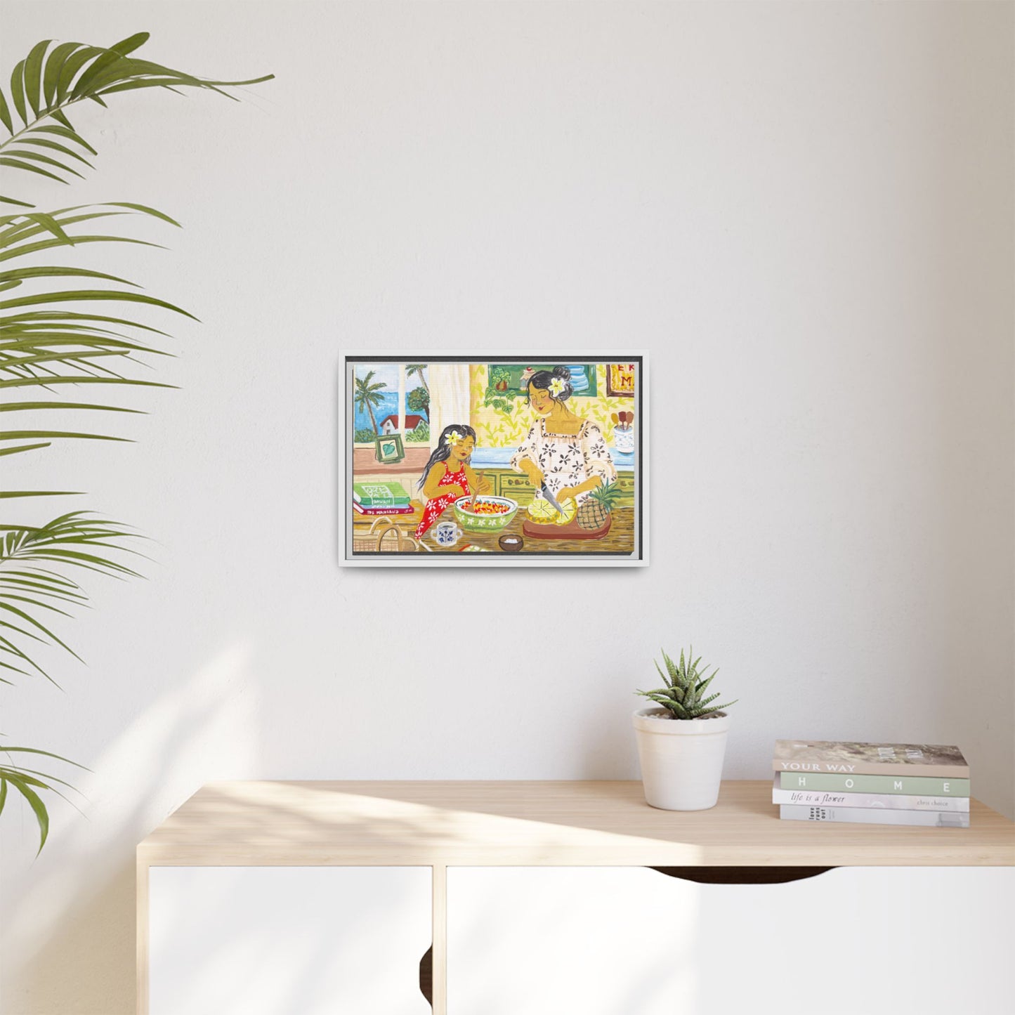 Aloha Sunday - Framed Canvas Print
