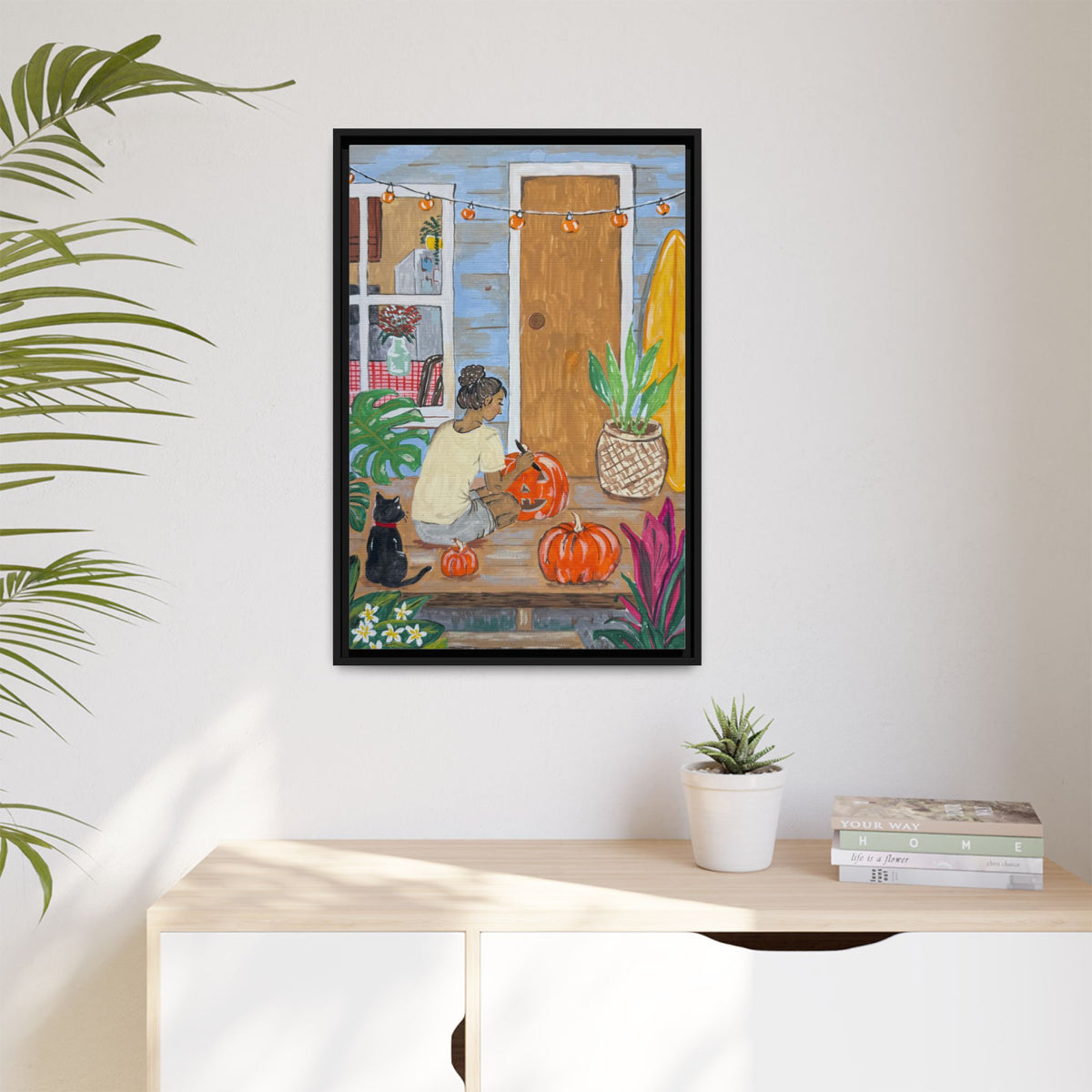 Pumpkin on the Lanai - Matte Canvas Print
