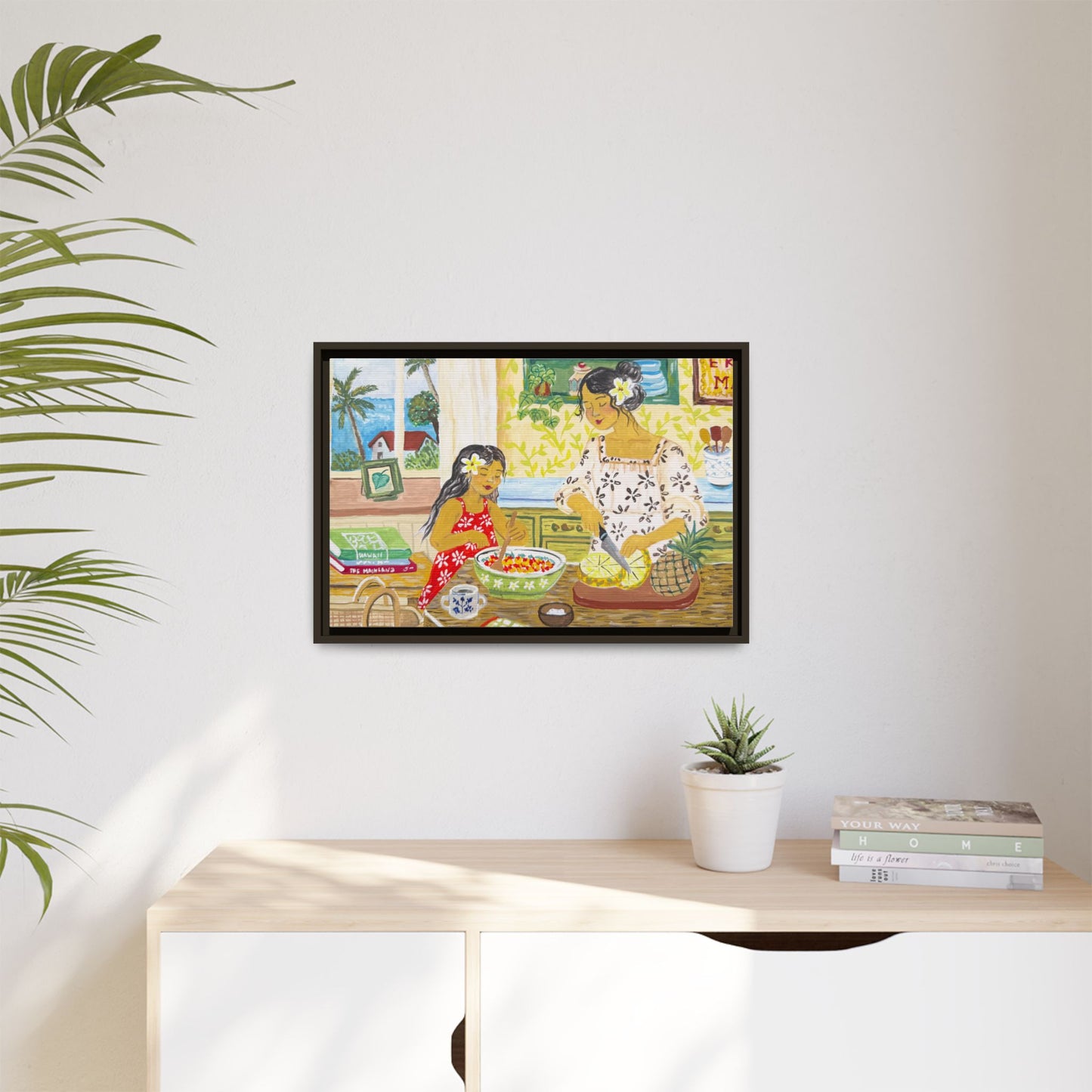 Aloha Sunday - Framed Canvas Print