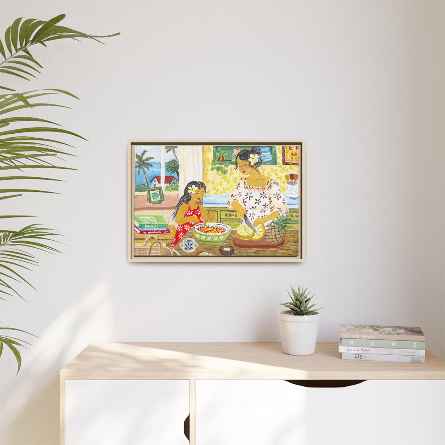 Aloha Sunday - Framed Canvas Print