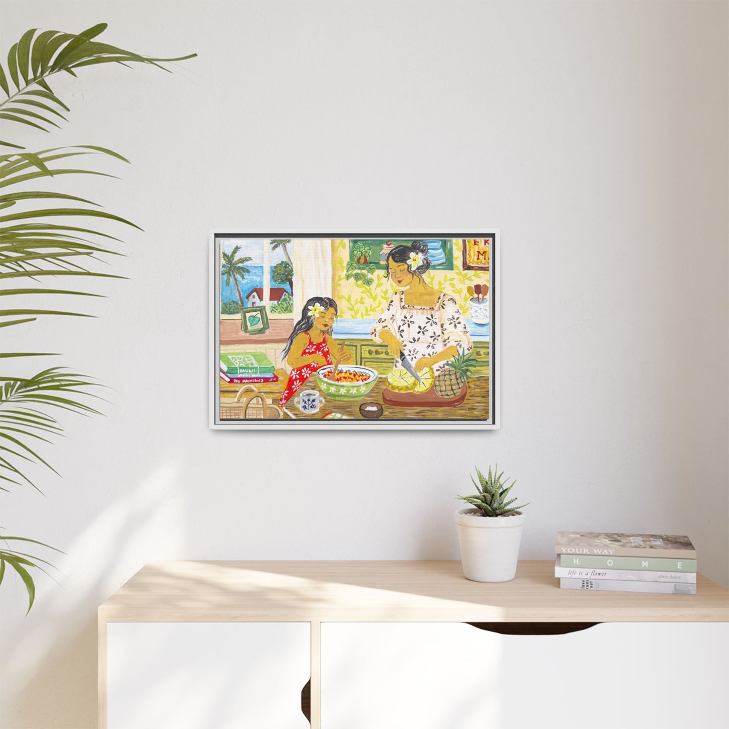 Aloha Sunday - Framed Canvas Print