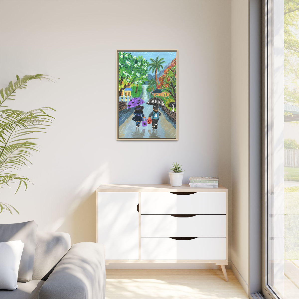 Paradise Park Memories - Framed Canvas Print