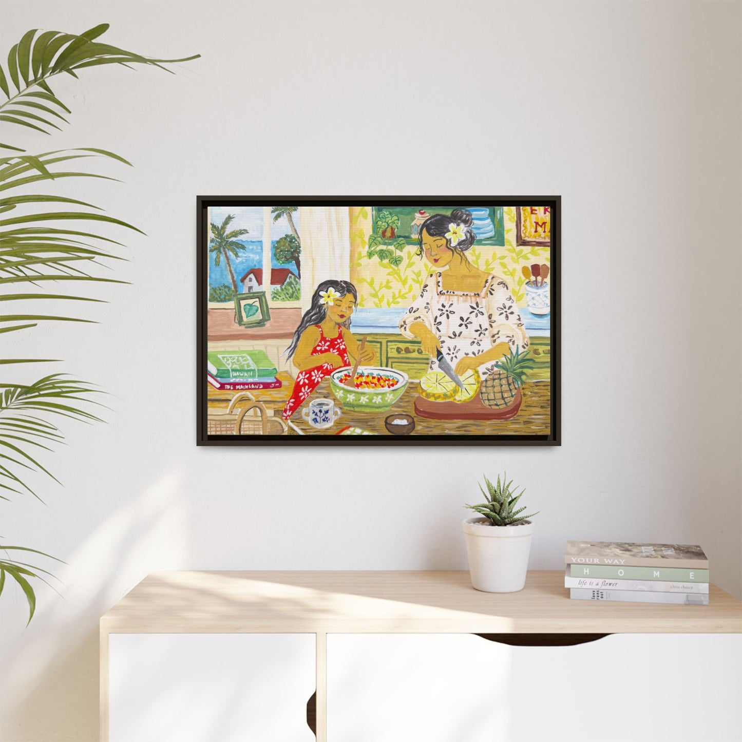 Aloha Sunday - Framed Canvas Print