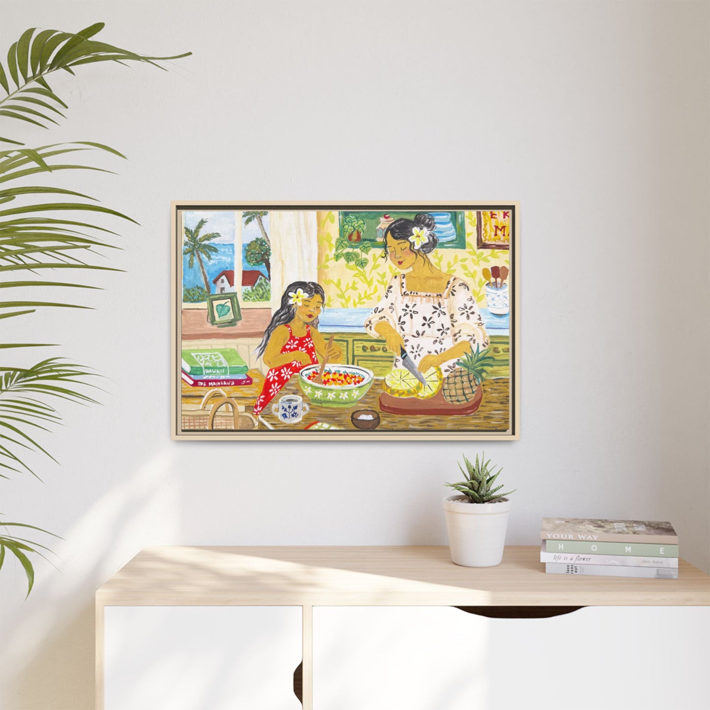Aloha Sunday - Framed Canvas Print
