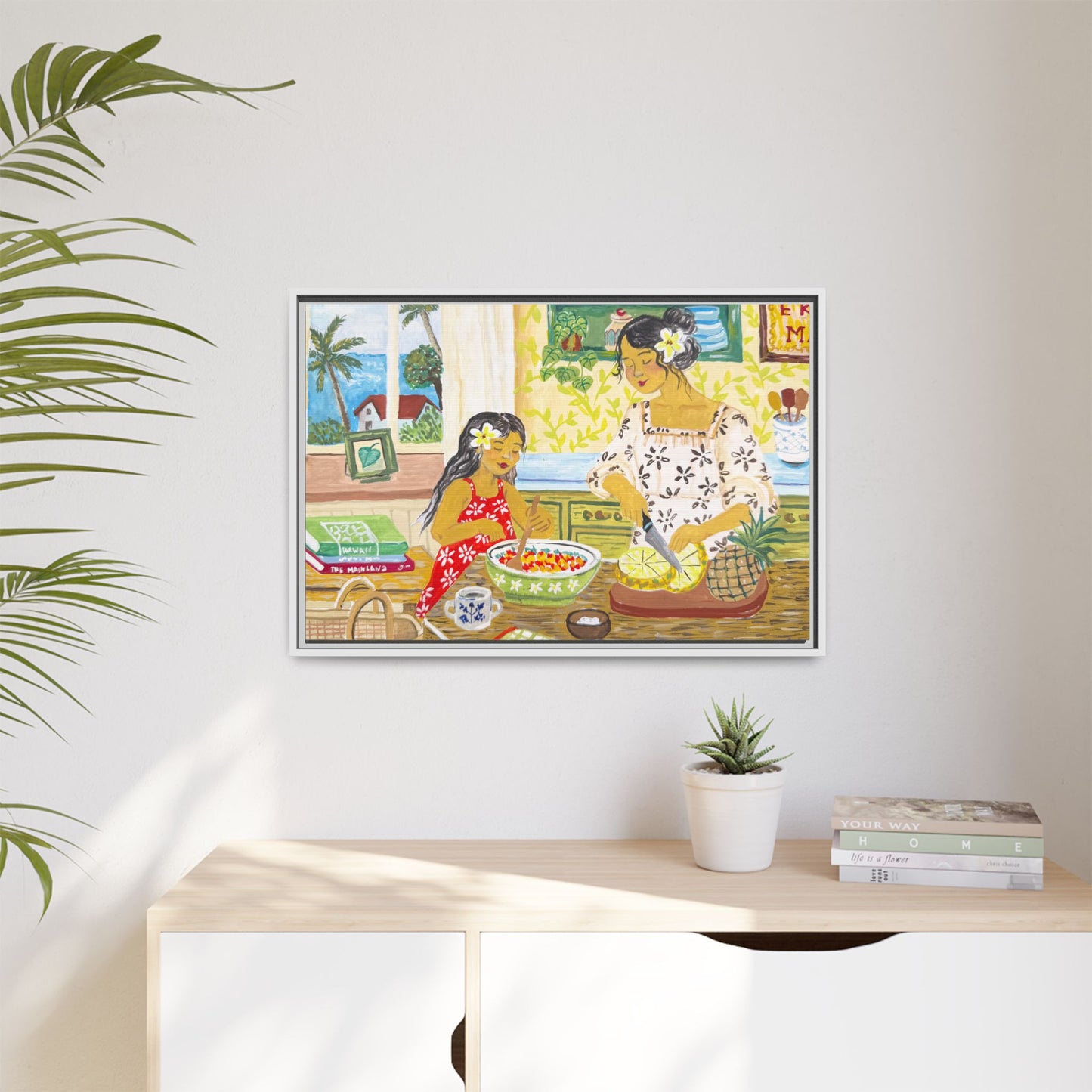 Aloha Sunday - Framed Canvas Print