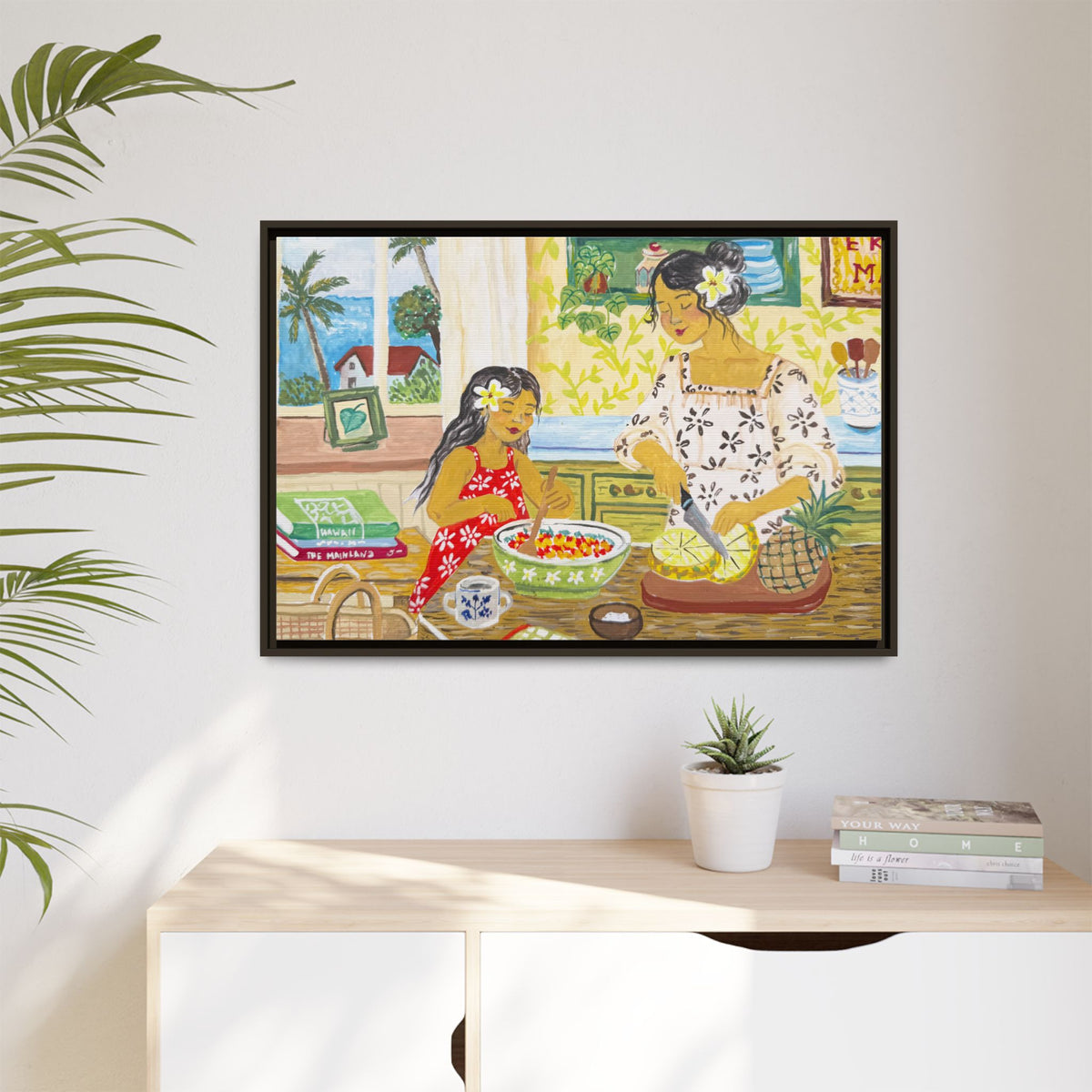 Aloha Sunday - Framed Canvas Print