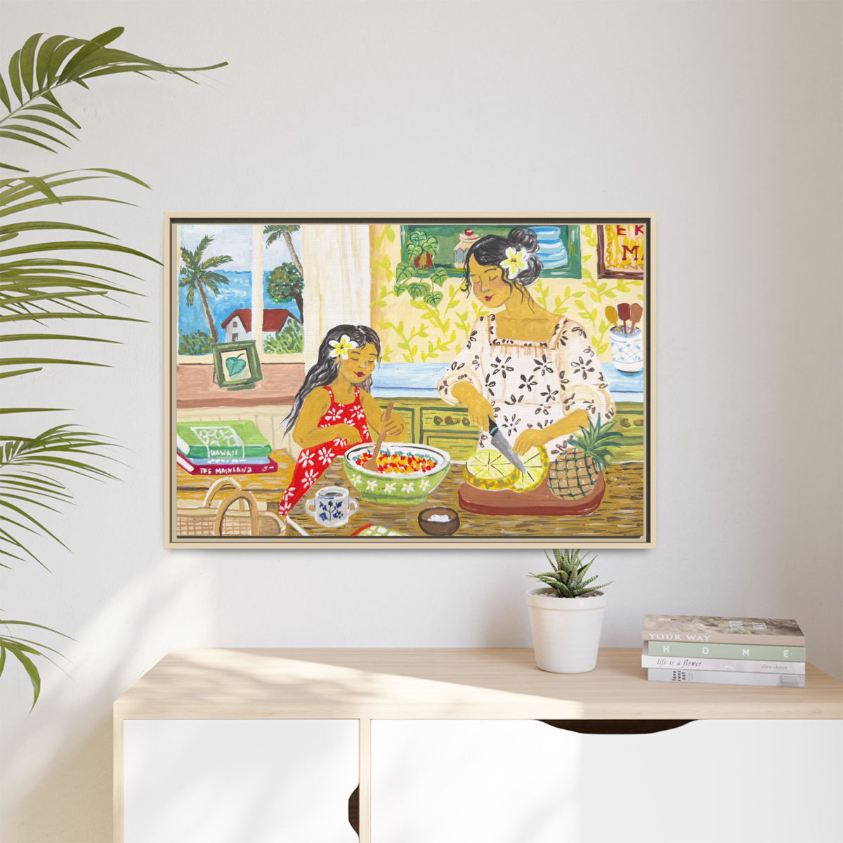 Aloha Sunday - Framed Canvas Print