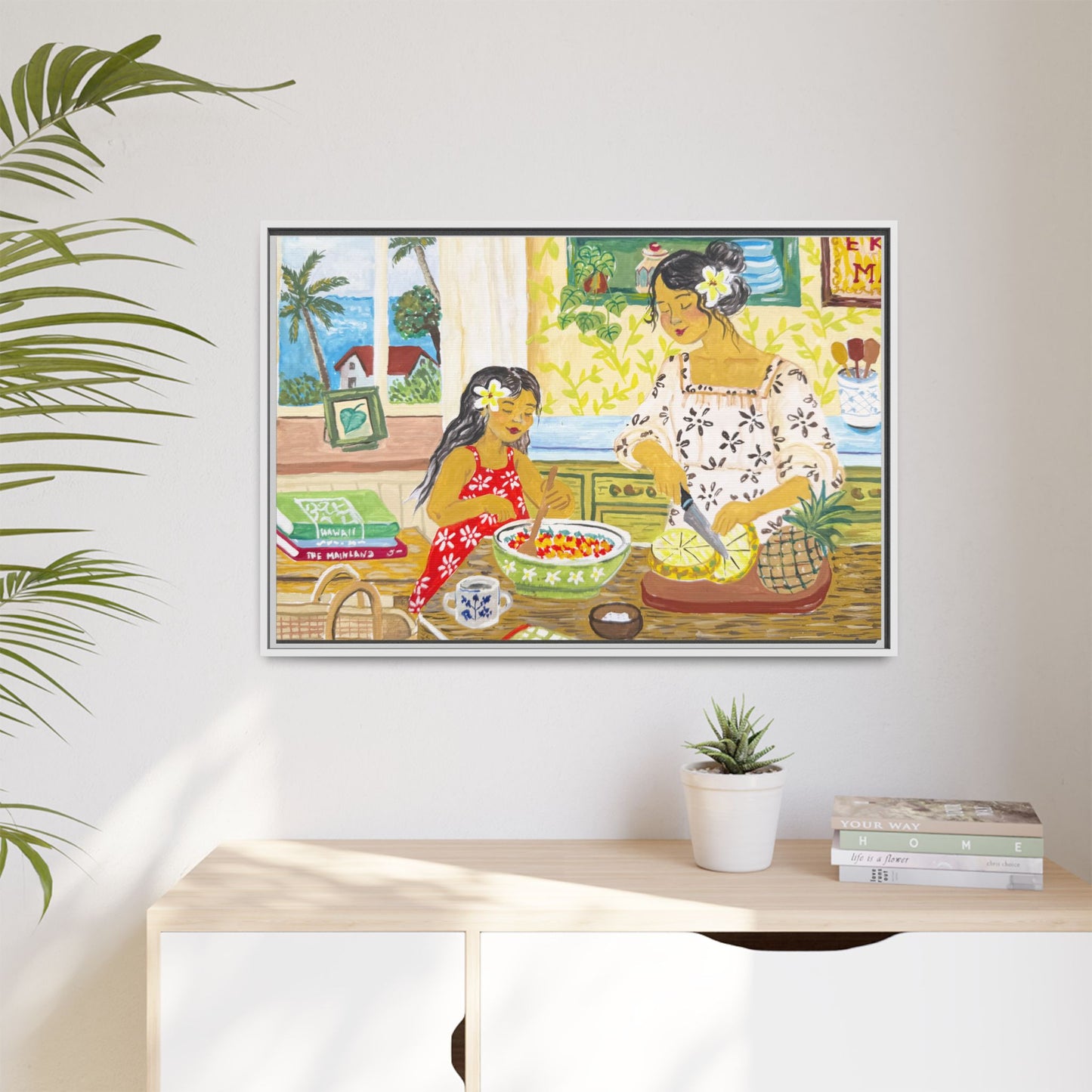 Aloha Sunday - Framed Canvas Print
