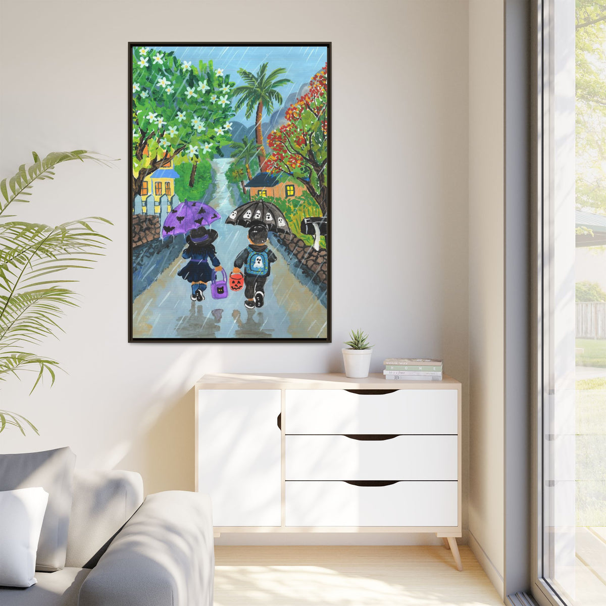 Paradise Park Memories - Framed Canvas Print