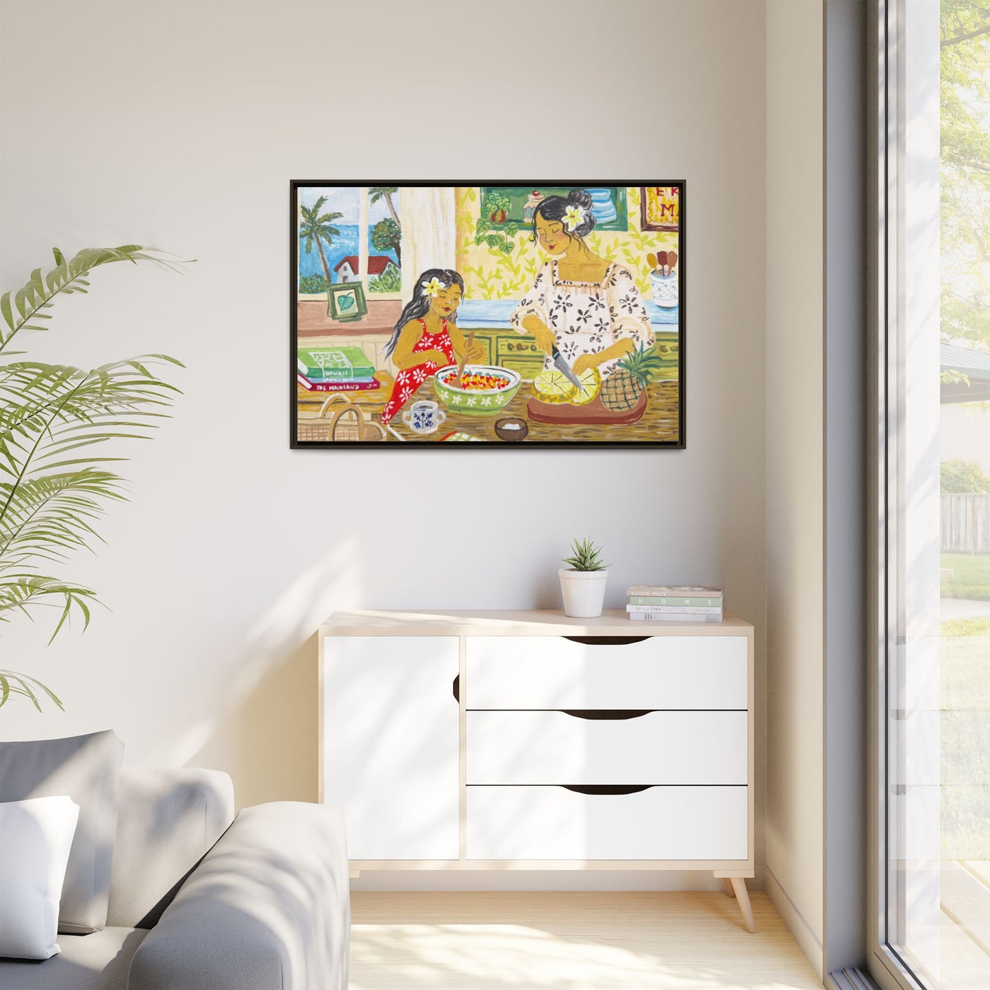 Aloha Sunday - Framed Canvas Print