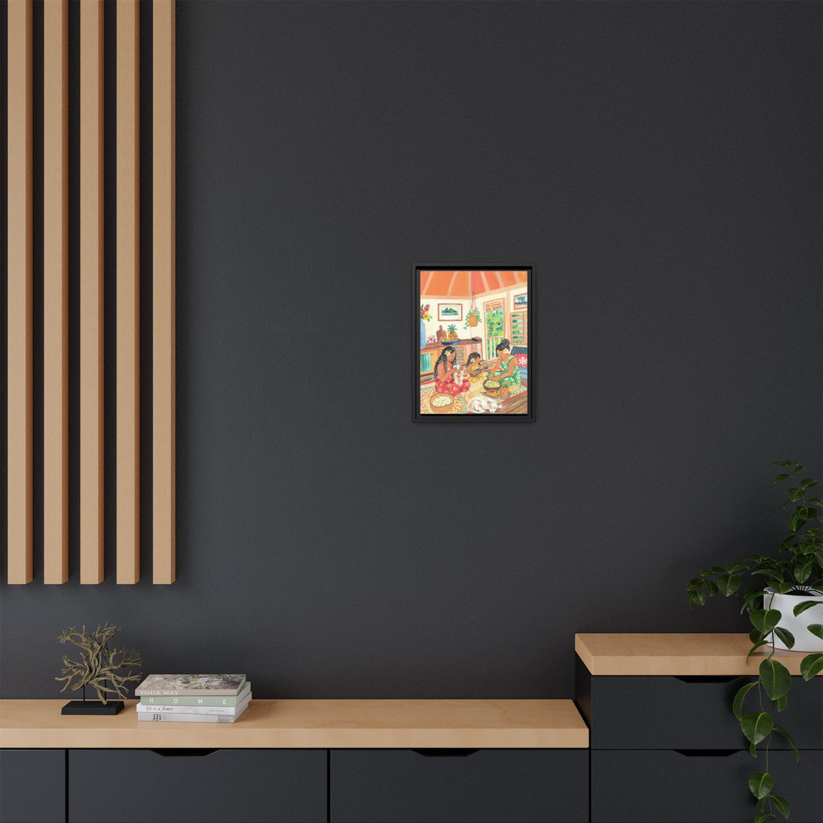 Homegrown - Framed Matte Canvas Art