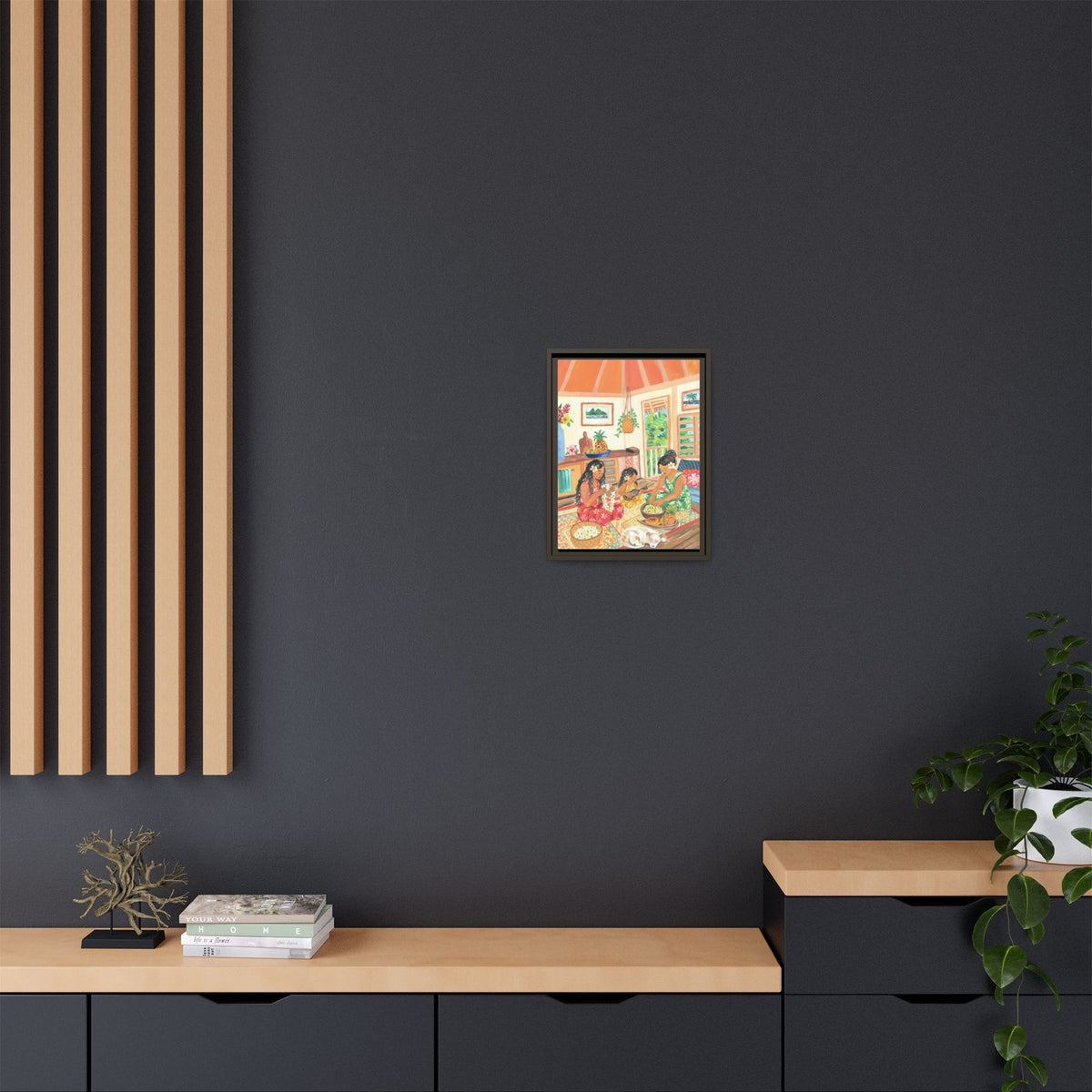 Homegrown - Framed Matte Canvas Art