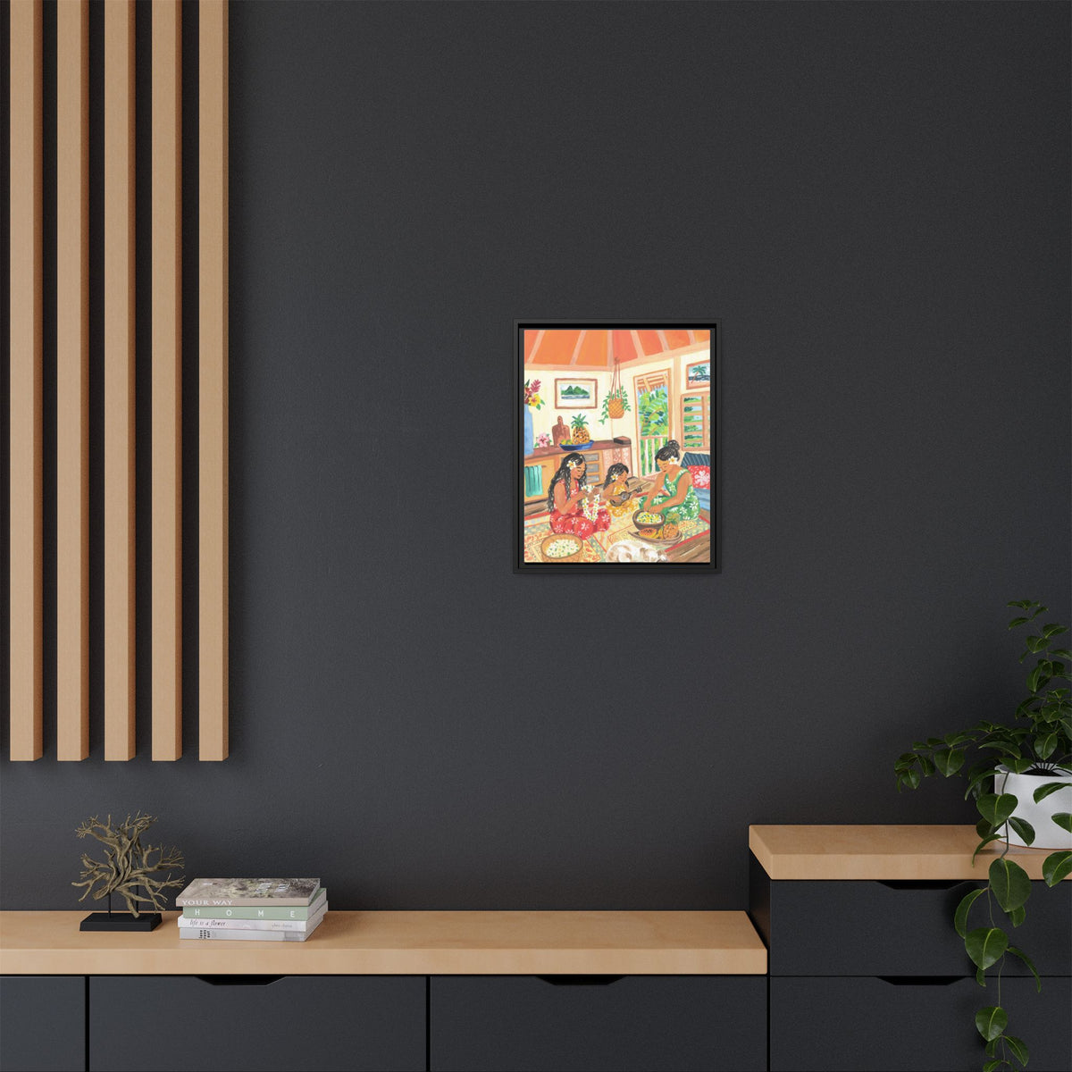 Homegrown - Framed Matte Canvas Art