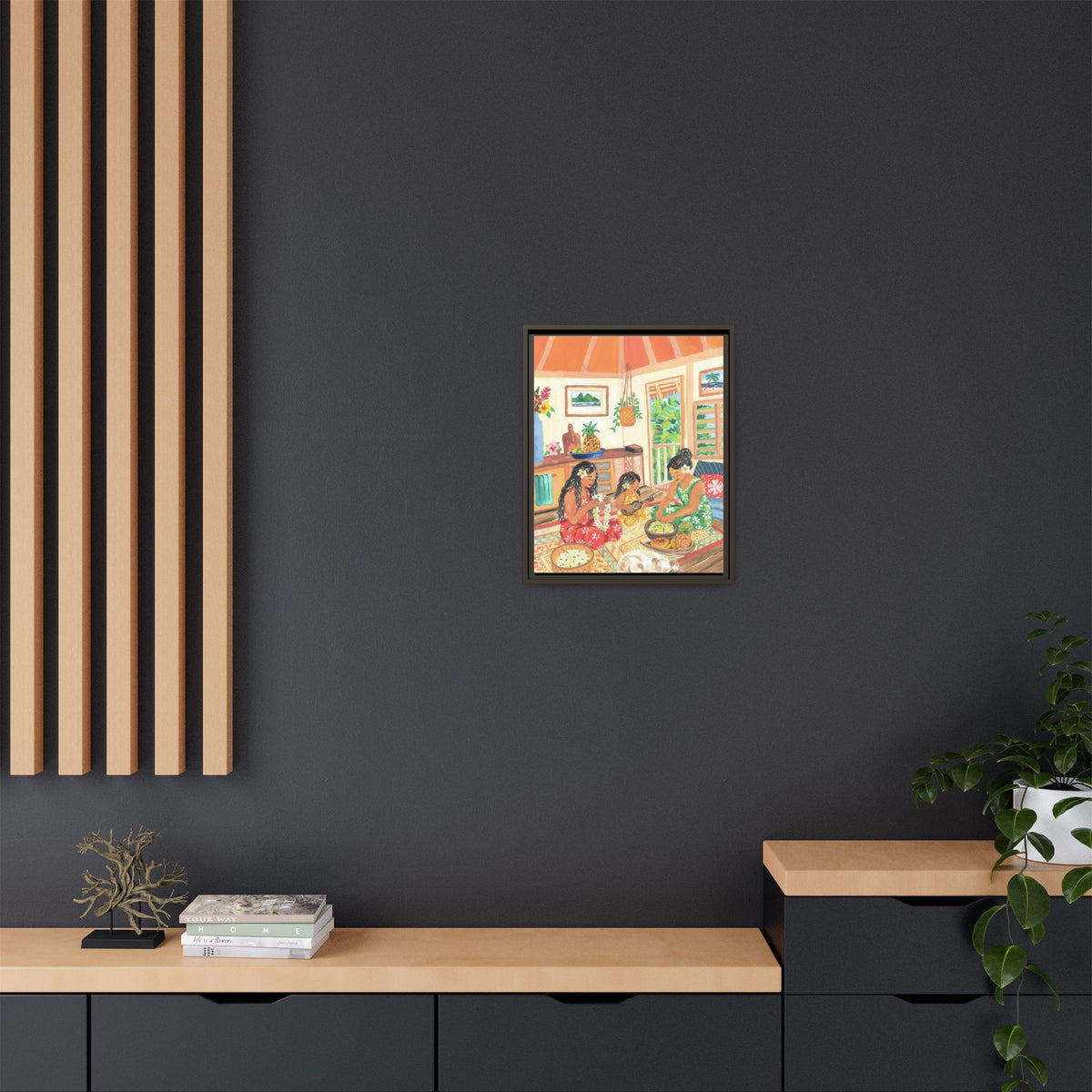 Homegrown - Framed Matte Canvas Art