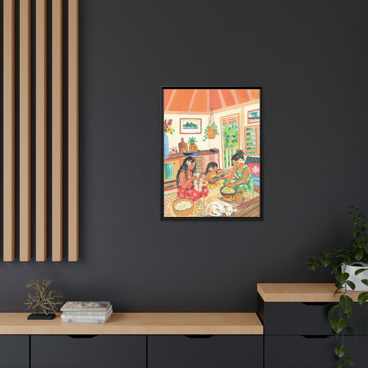 Homegrown - Framed Matte Canvas Art