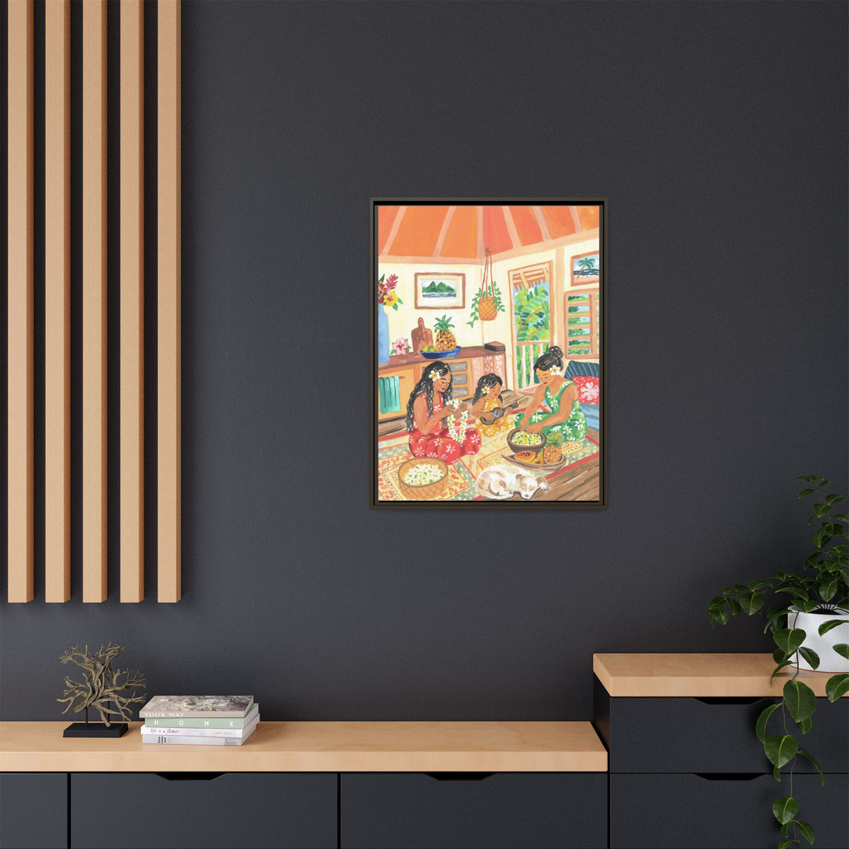 Homegrown - Framed Matte Canvas Art