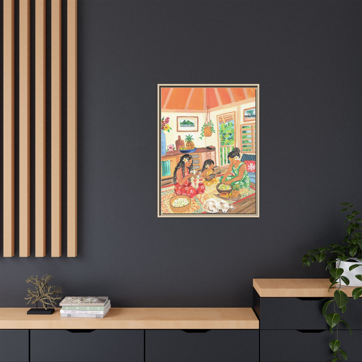 Homegrown - Framed Matte Canvas Art