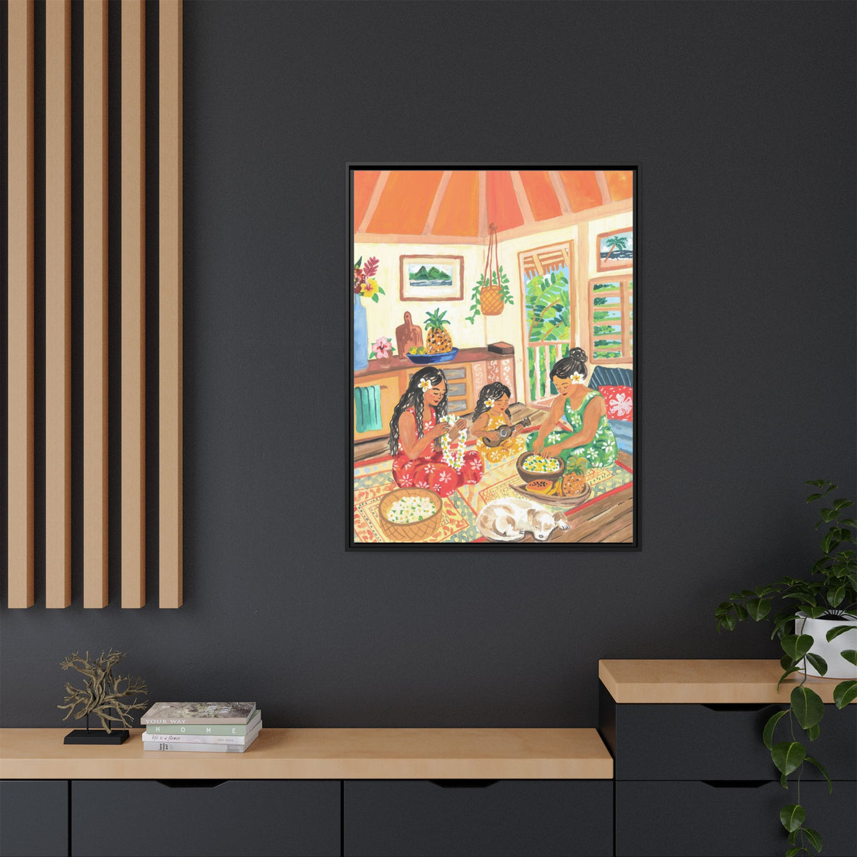 Homegrown - Framed Matte Canvas Art