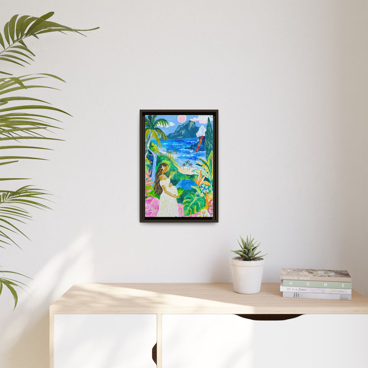 Babymoon in Big Island - Framed Canvas Print