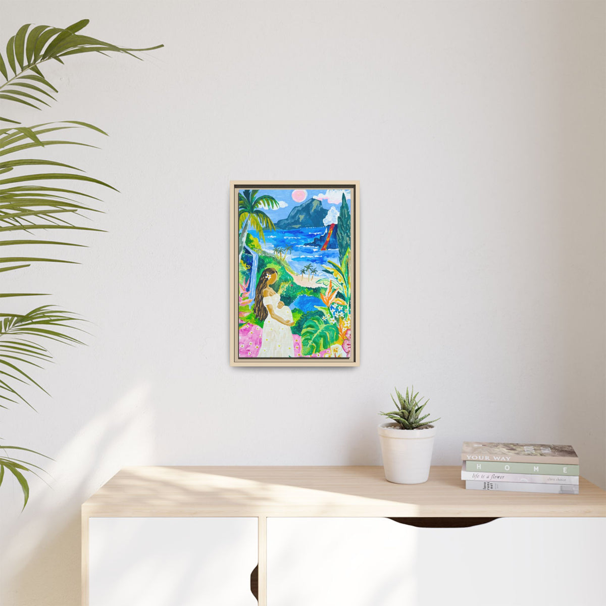 Babymoon in Big Island - Framed Canvas Print