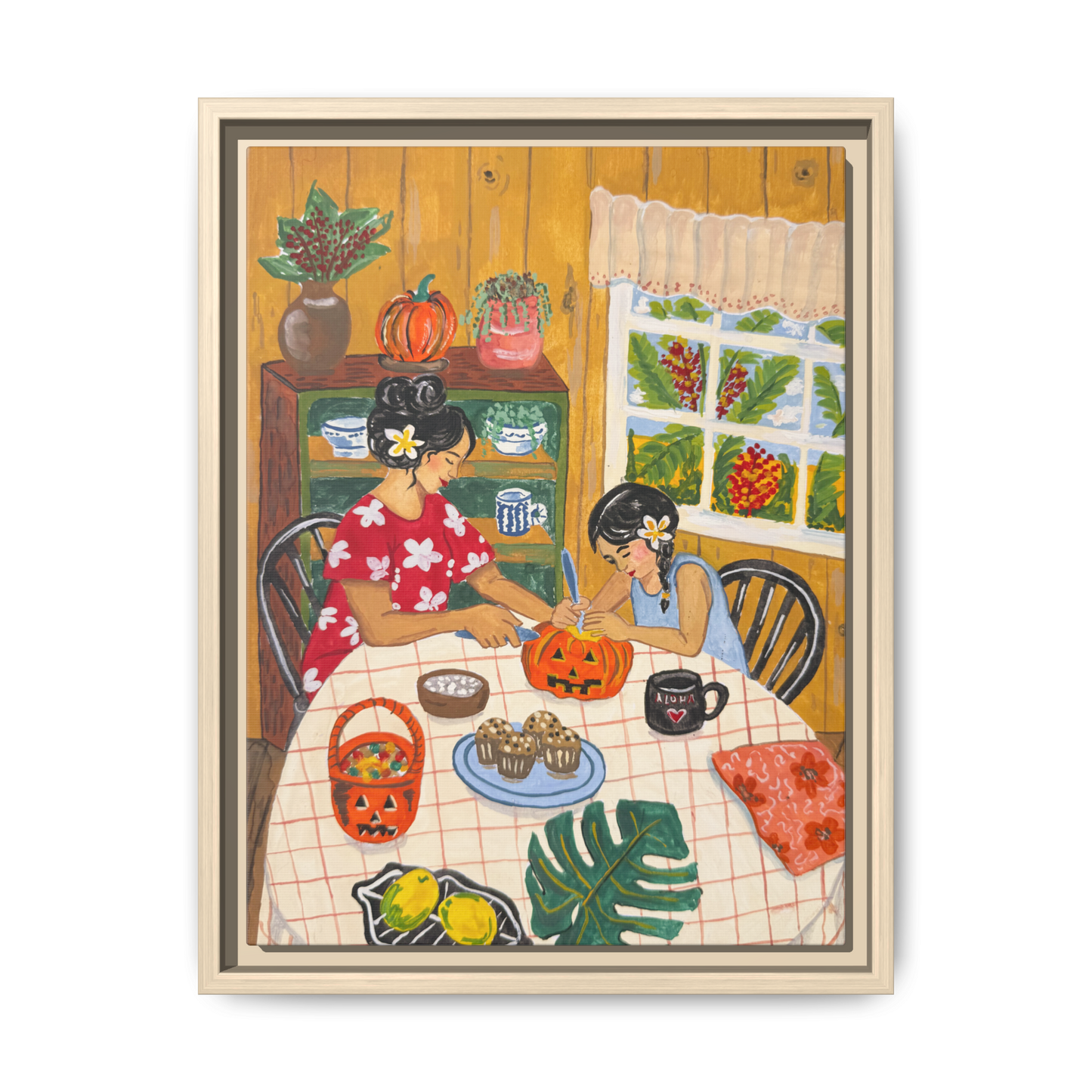 Hilo Halloween - Framed Canvas Print