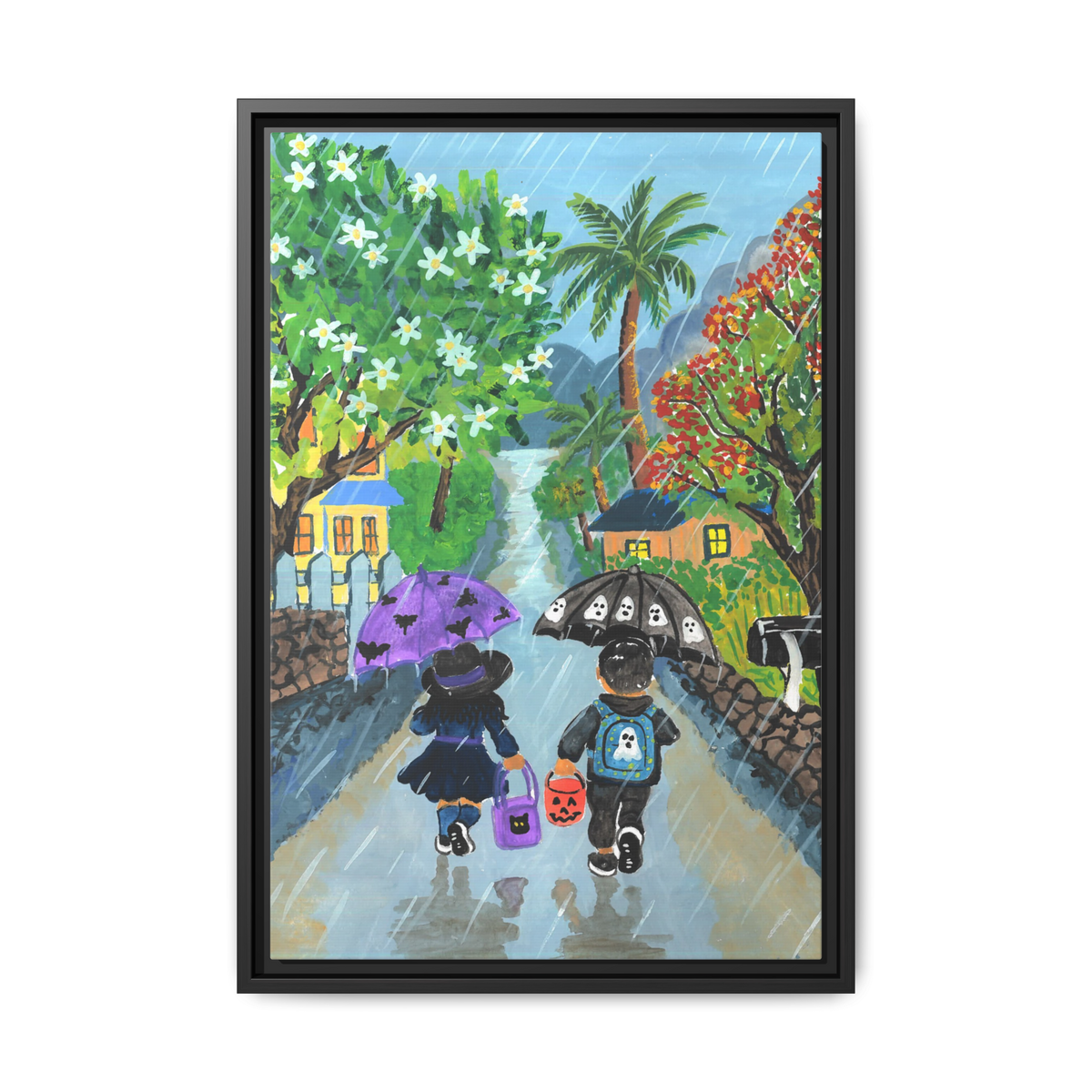 Paradise Park Memories - Framed Canvas Print