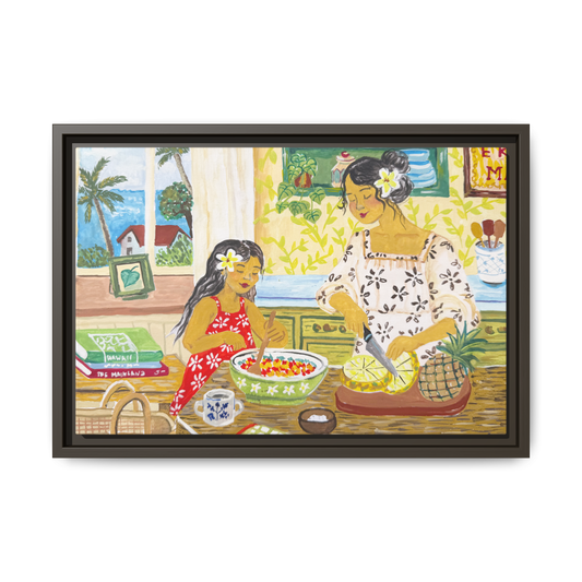 Aloha Sunday - Framed Canvas Print
