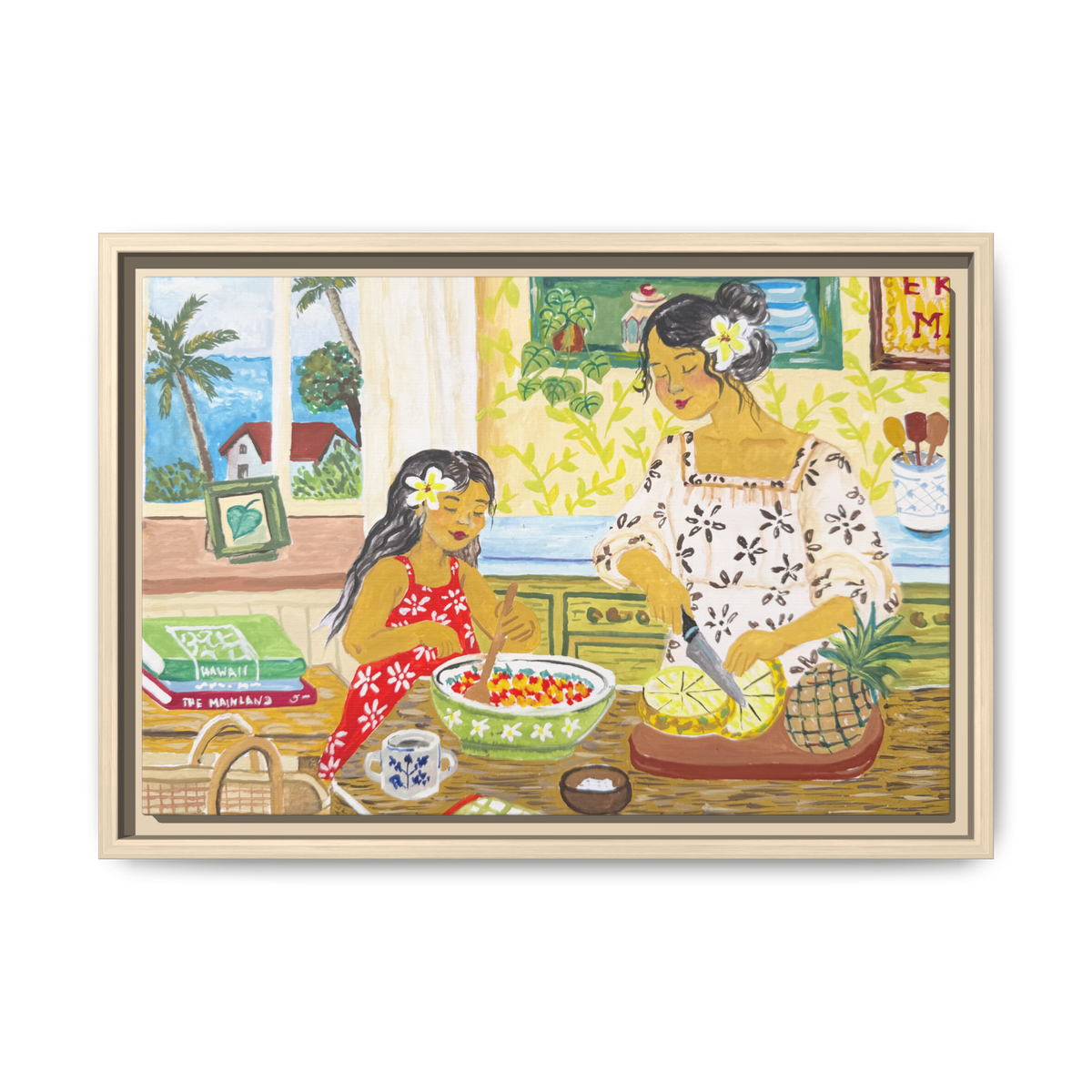 Aloha Sunday - Framed Canvas Print