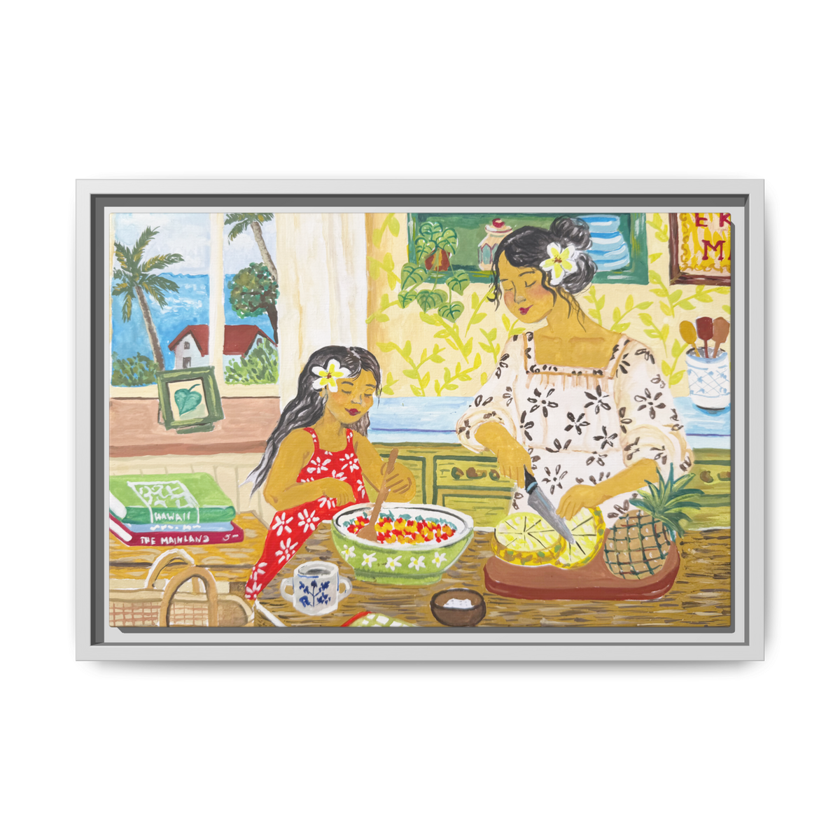 Aloha Sunday - Framed Canvas Print