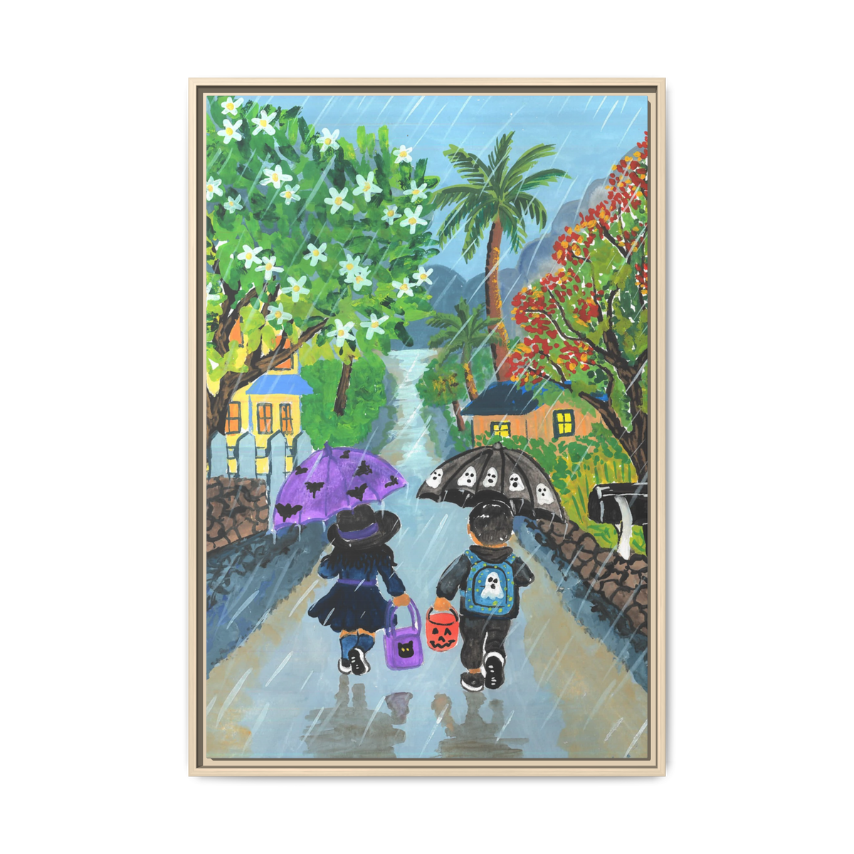 Paradise Park Memories - Framed Canvas Print