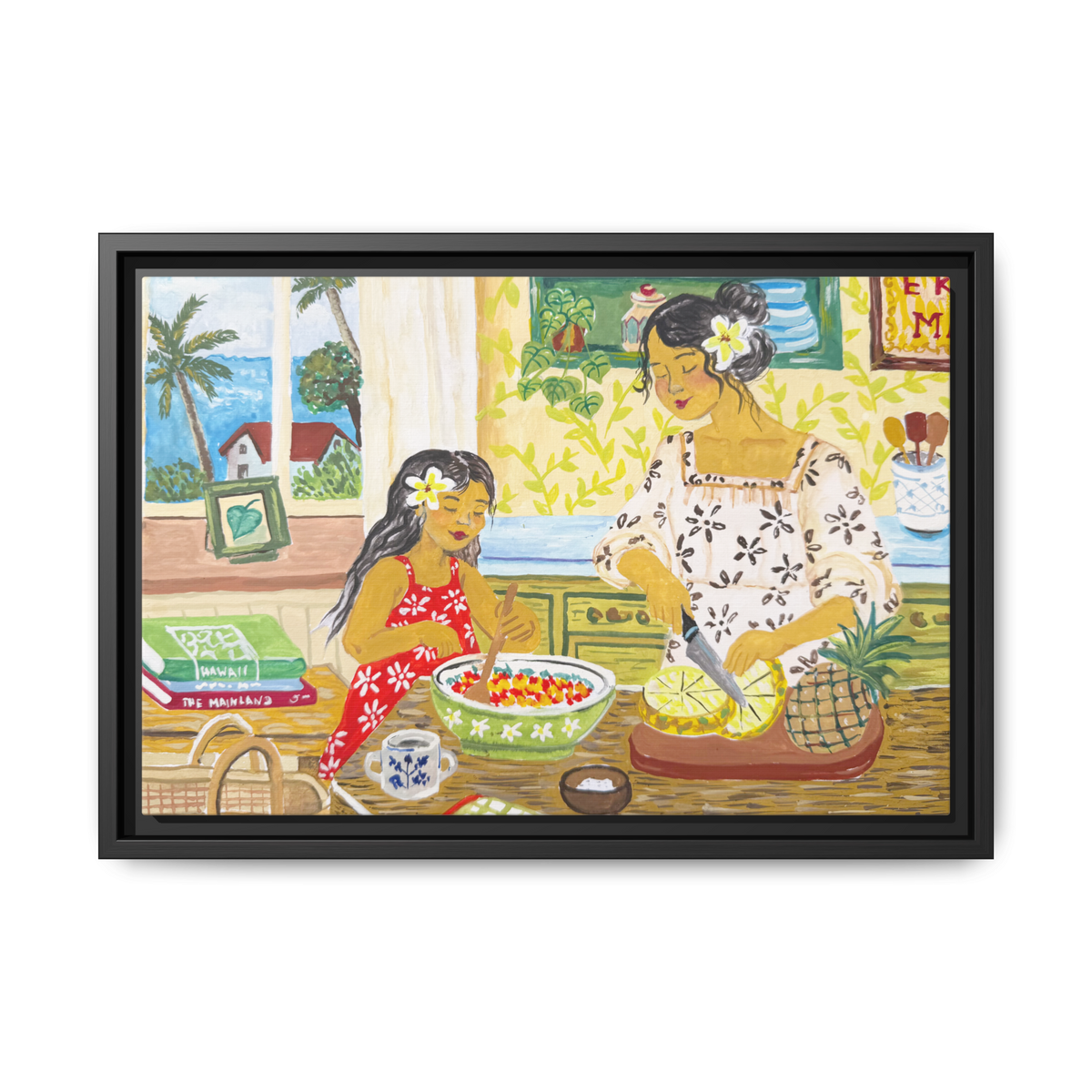 Aloha Sunday - Framed Canvas Print
