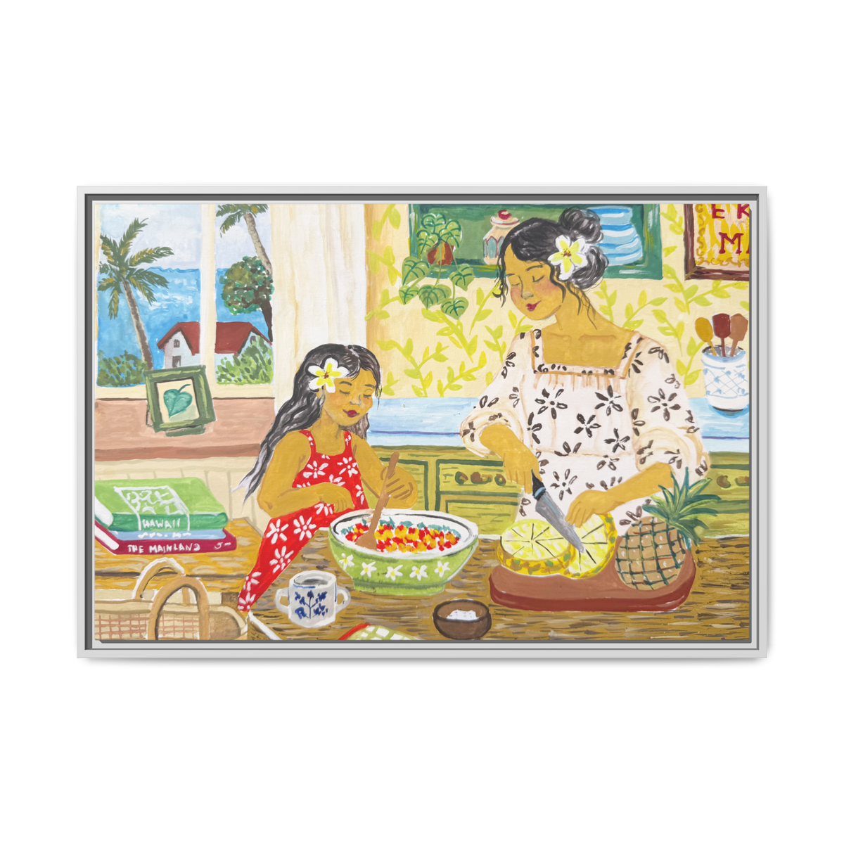 Aloha Sunday - Framed Canvas Print