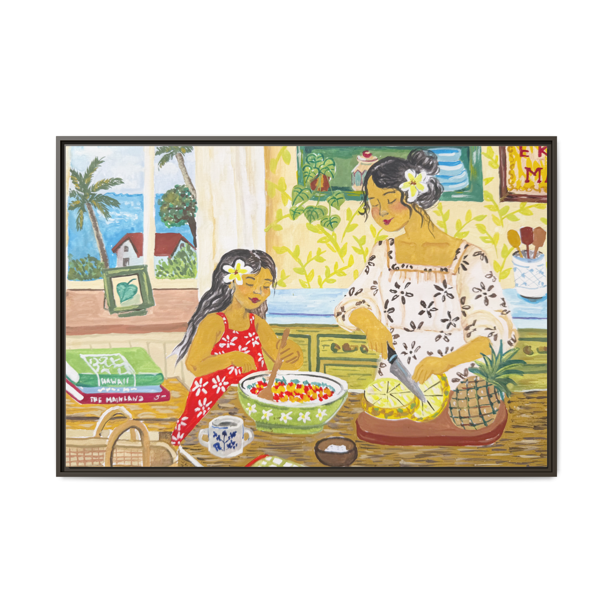 Aloha Sunday - Framed Canvas Print