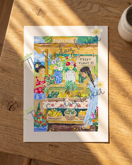 Mahalo Farmstand Unframed Print