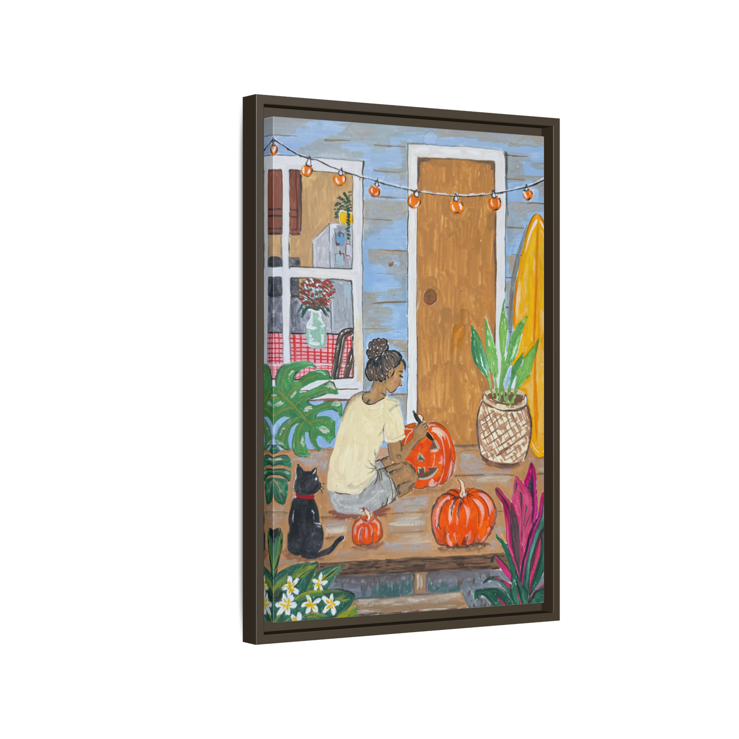 Pumpkin on the Lanai - Matte Canvas Print