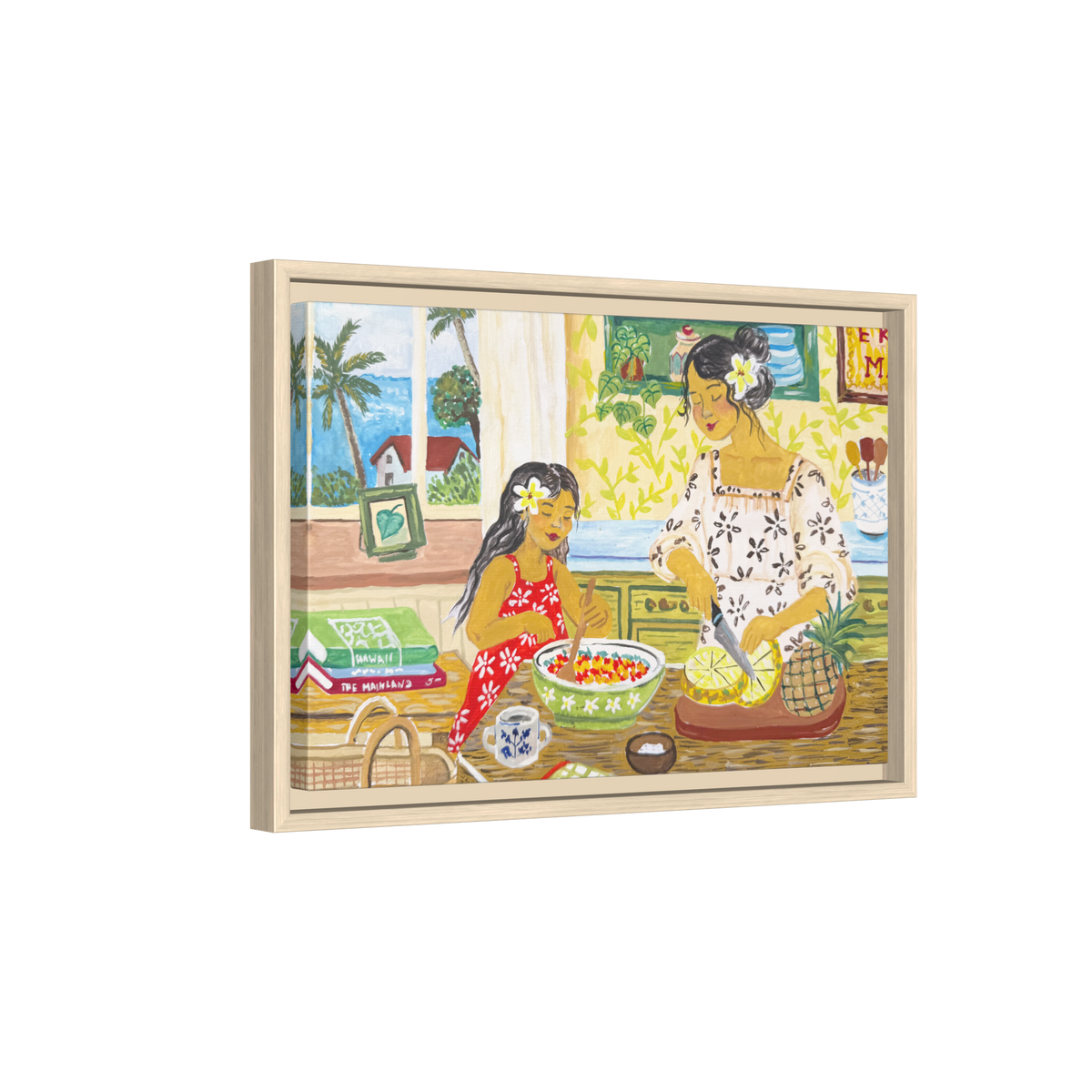 Aloha Sunday - Framed Canvas Print