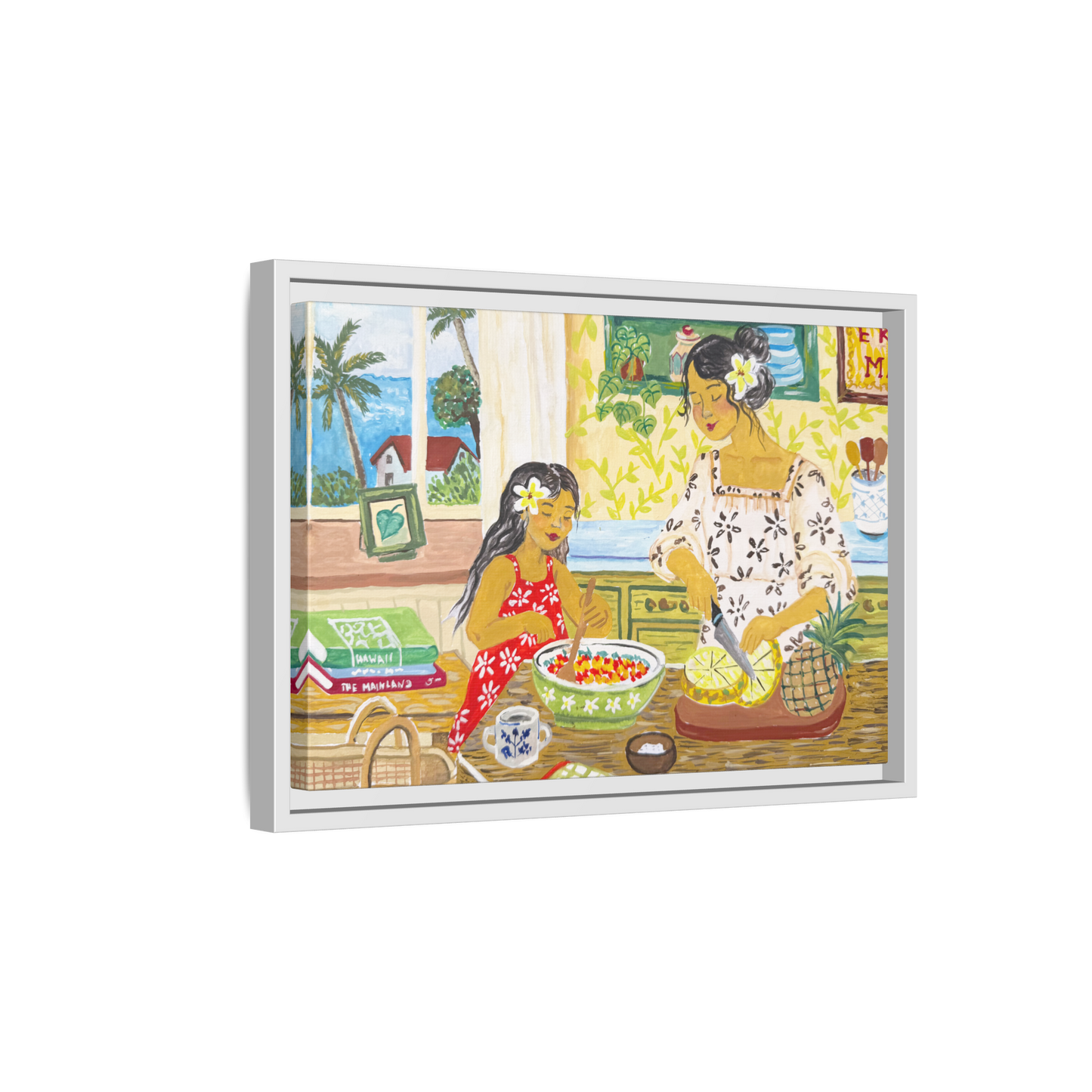 Aloha Sunday - Framed Canvas Print