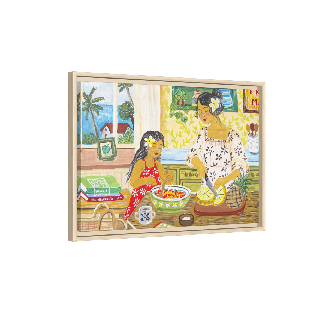 Aloha Sunday - Framed Canvas Print